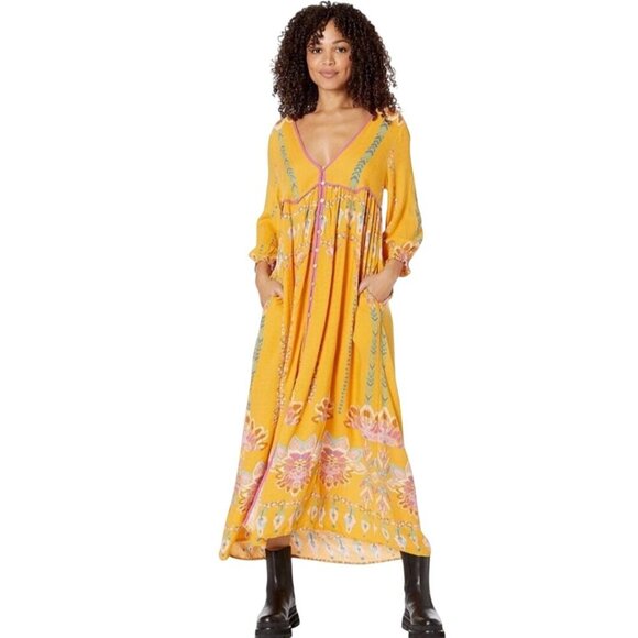 Free People Dresses & Skirts - Free People Foley Dress Daylight Combo Dress And Under Dress Bohemian Size M